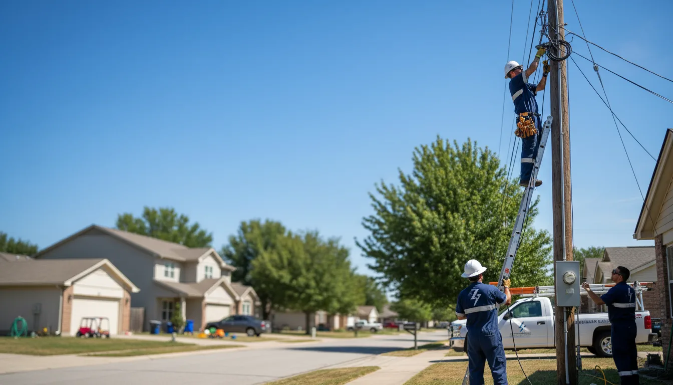Residential electrician providing installation services in Juda, WI